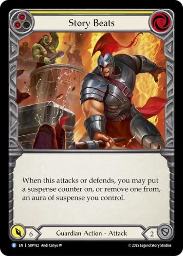 Story Beats (Yellow) [SUP182] (Super Slam)  Rainbow Foil