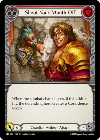 Shoot Your Mouth Off (Red) [SUP189] (Super Slam)  Rainbow Foil