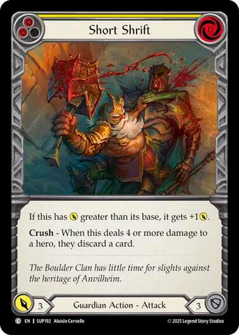 Short Shrift [SUP192] (Super Slam)  Rainbow Foil
