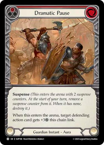 Dramatic Pause (Red) [SUP198] (Super Slam)  Rainbow Foil
