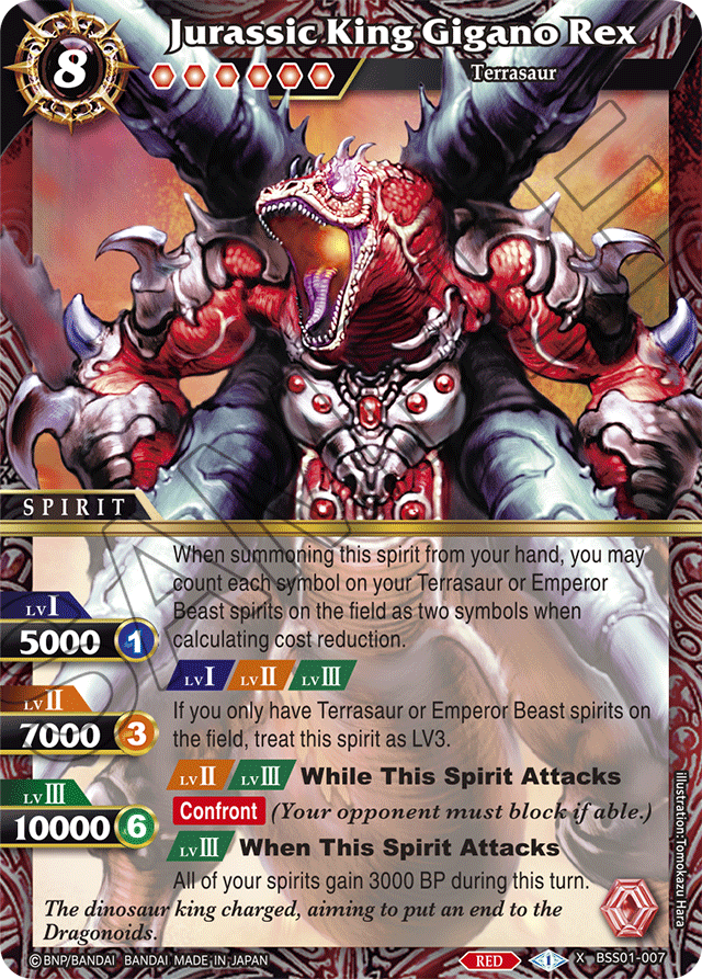 Jurassic King Gigano Rex (BSS01-007) [Dawn of History]