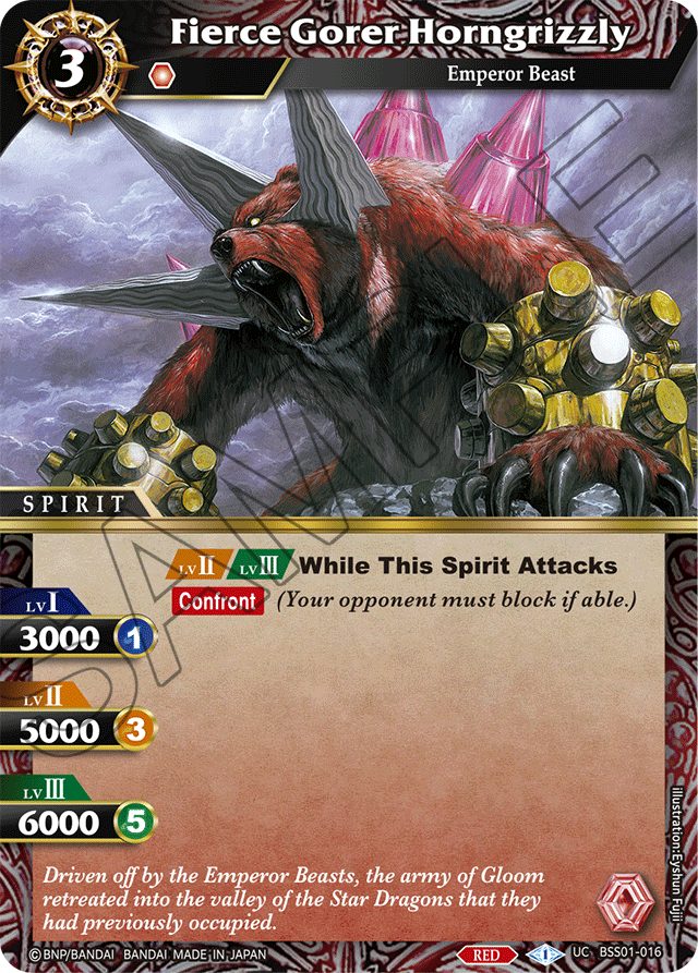 Fierce Gorer Horngrizzly (BSS01-016) [Dawn of History]