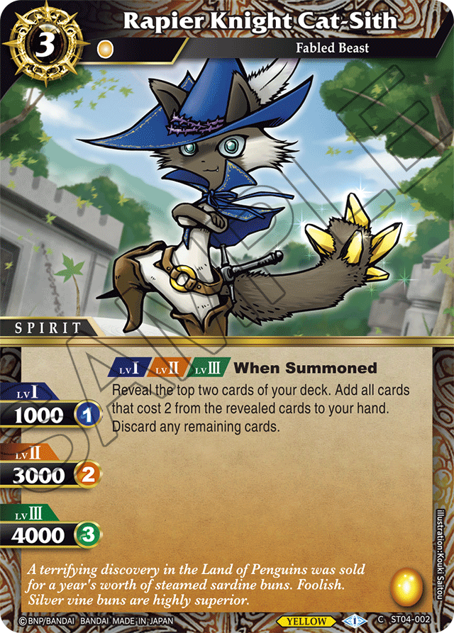 Rapier Knight Cat-Sith (ST04-002) [Forbidden Magic]