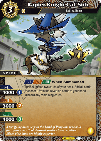 Rapier Knight Cat-Sith (ST04-002) [Forbidden Magic]