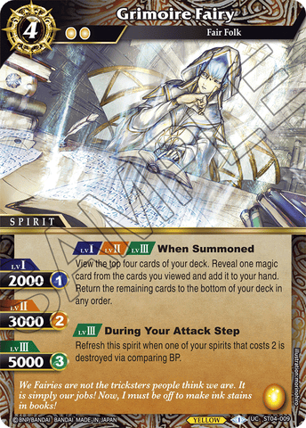 Grimoire Fairy (ST04-009) [Forbidden Magic]
